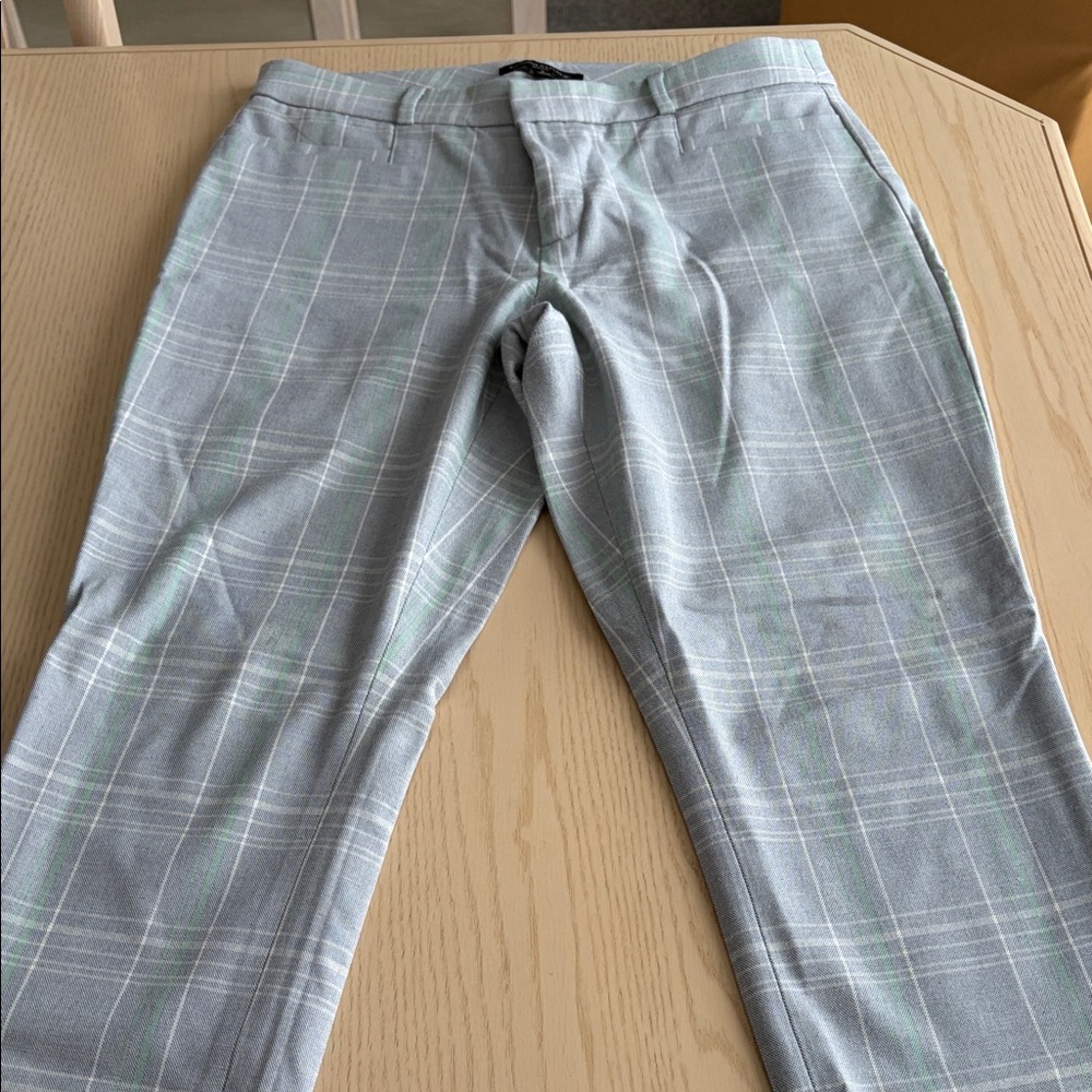 Women's bGray Plaid Pants